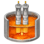 Immersion heaters for holding furnaces